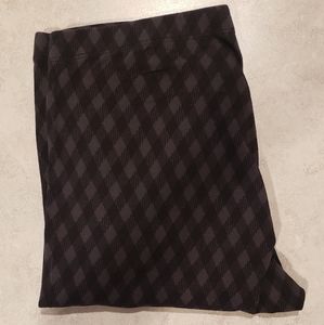 Black and Gray Check Leggings